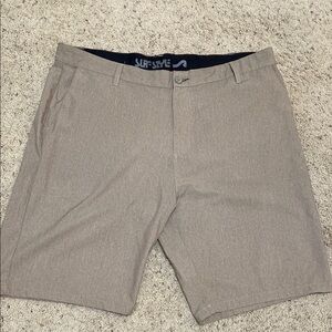 Surf Style Tan Flat Front Shorts